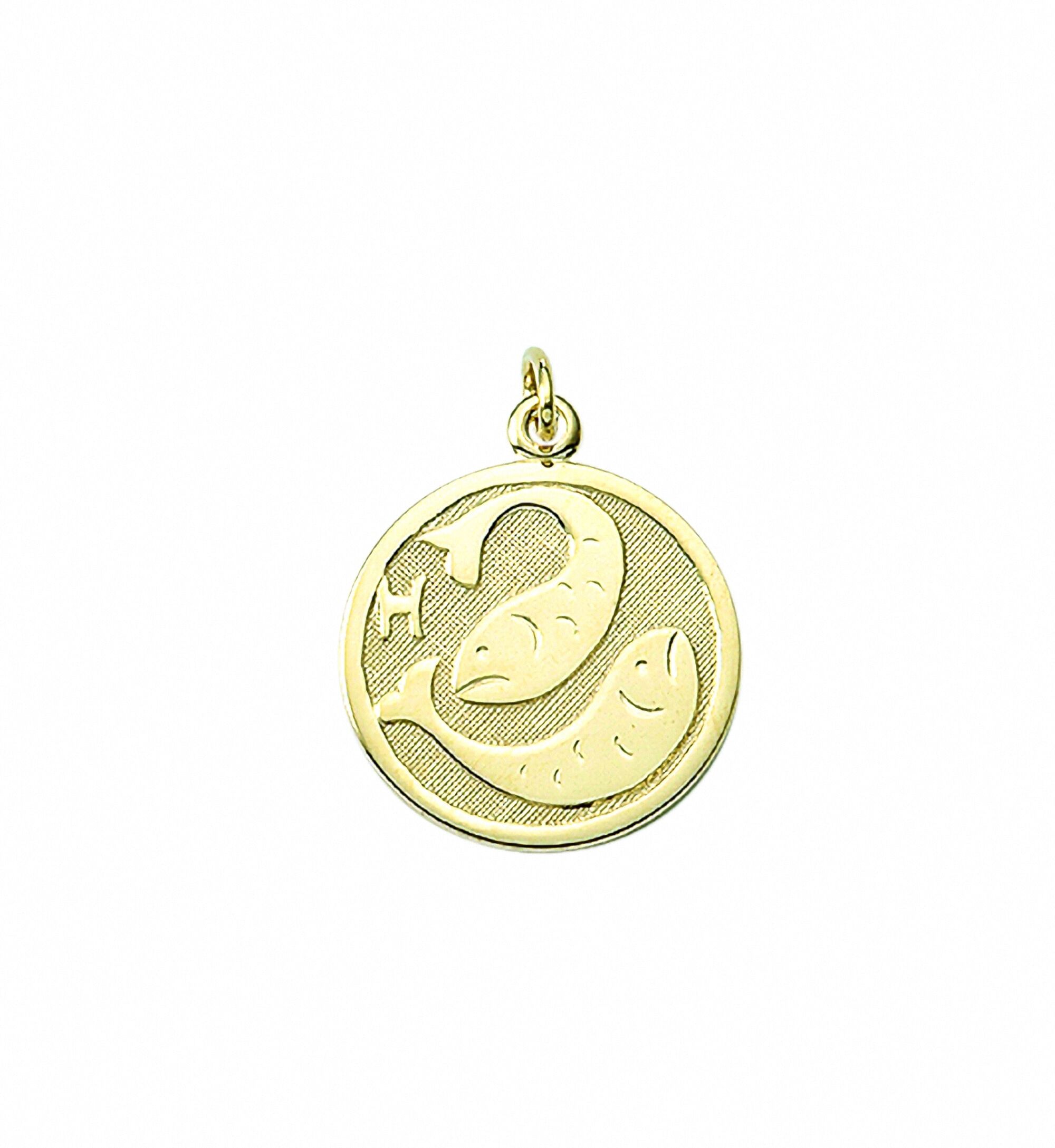 Sternzeichenanhänger ADELIA´S "Sternzeichen Anhänger Fische 333 Gold ( 8K )", gold, Schmuckanhänger, Damen, Fische, Gold, Goldanhänger Fische