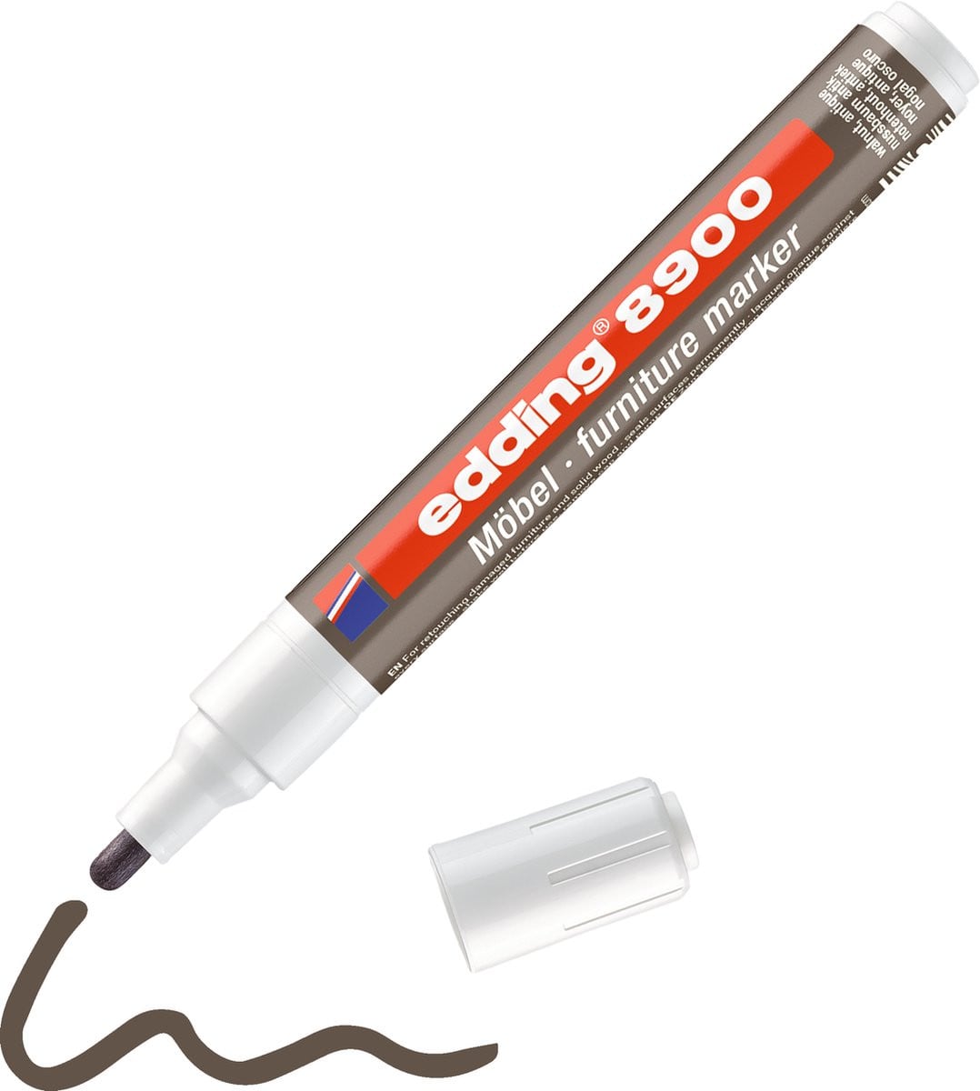 Edding 8900 Meubelstift voor reparatie van meubels - Notenhout antiek - 1,5-2mm