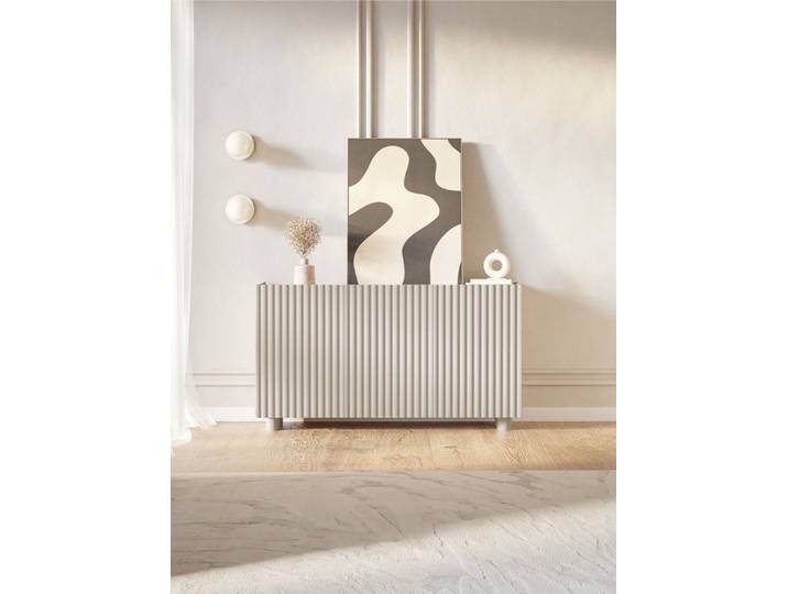 Selsey Sideboard FIORRA, Sideboard mit geriffelten Fronten, 2 oder 3 Türen