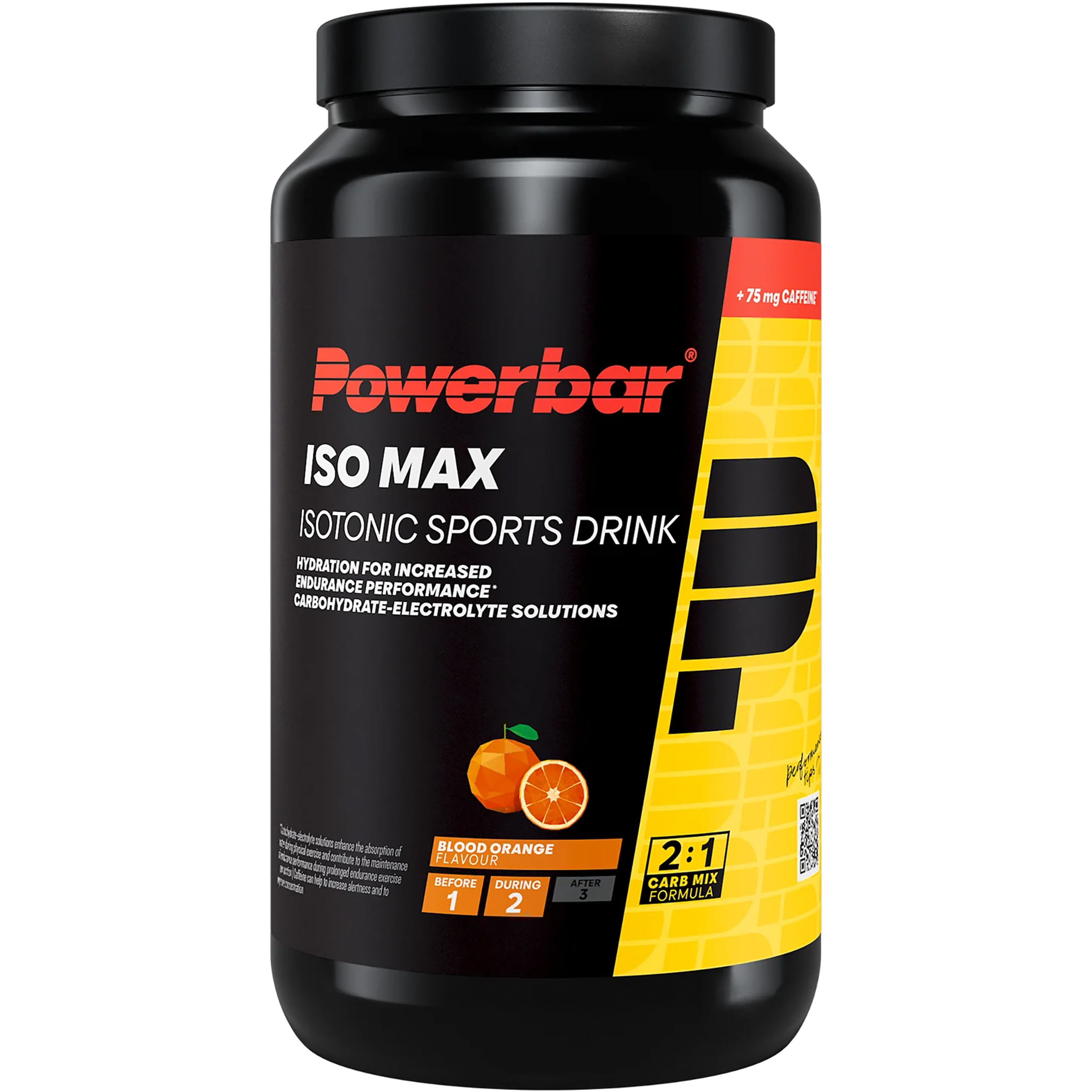 PowerBar Isomax - Isotonic Sports Drink Getränkepulver schwarz Größe 1200g