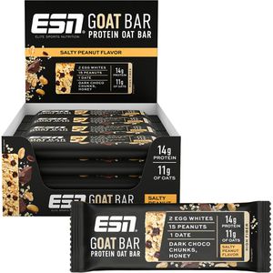 ESN Müsliriegel Designer Goat Bar Protein Salty Peanut Flavor, je 55 g, 12 Riegel
