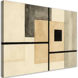 LEINWANDBILD Geometrische Formen Aquarell 100x70cm