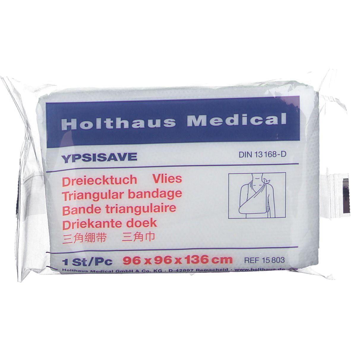 Dreiecktuch Ypsisave 96x96x136 cm Vlies 1 St Tücher
