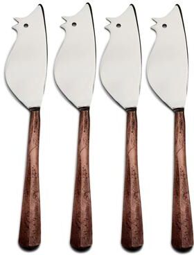 INOX artisans INOX Ridge Ratoncito Cheese Spreader/Knife 4 Pc. Set