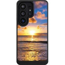 Nivocase Hülle für Samsung Galaxy S26 Ultra Handyhülle NIVOcore Case Schwarz Meer Sonnenuntergang Strand (Samsung Galaxy S26 Ultra), Smartphone Hülle, Schwarz