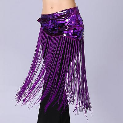LightInthebox Belly Dance Dance Accessories Belt Glitter Cinch Cord Tassel Women's Performance Training High Polyester Sequined