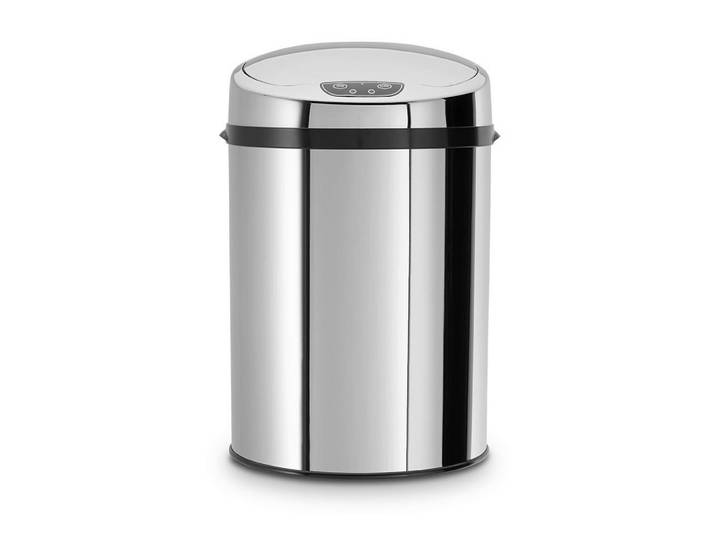 Echtwerk Abfalleimer, Silber, Kunststoff, 30 L, 31x61.5x31 cm, Küchen, Küchenausstattung, Mülleimer