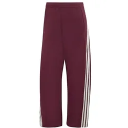 adidas AK 3-Stripes Bar lange Hose Damen - maroon/owhite - M