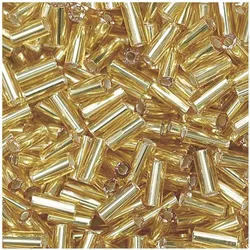 5x Knorr Prandell Rocailles 9x2 mm gold VE=10g