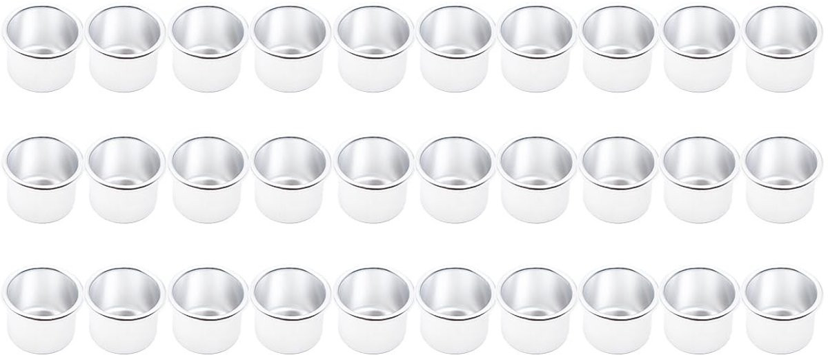 Cosensi Set van 30 Zilveren Kaarsenhouders voor Tealights