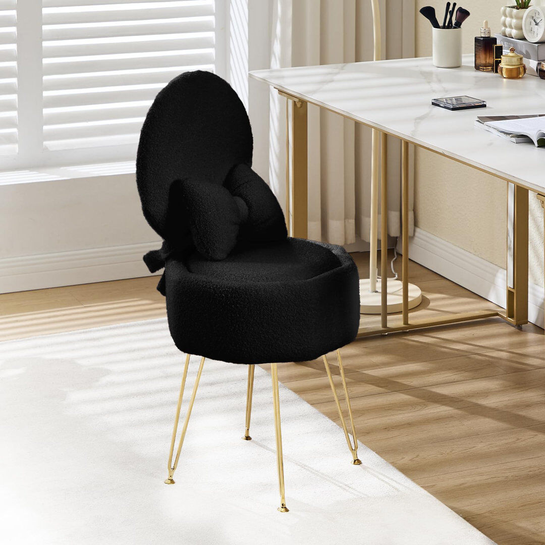 George Oliver Side Chair Black 85cm H X 40cm W X 40cm D