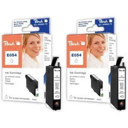 Peach Doppelpack Tintenpatronen Gloss Optimizer kompatibel zu Epson T0540GO*2, C13T05404010