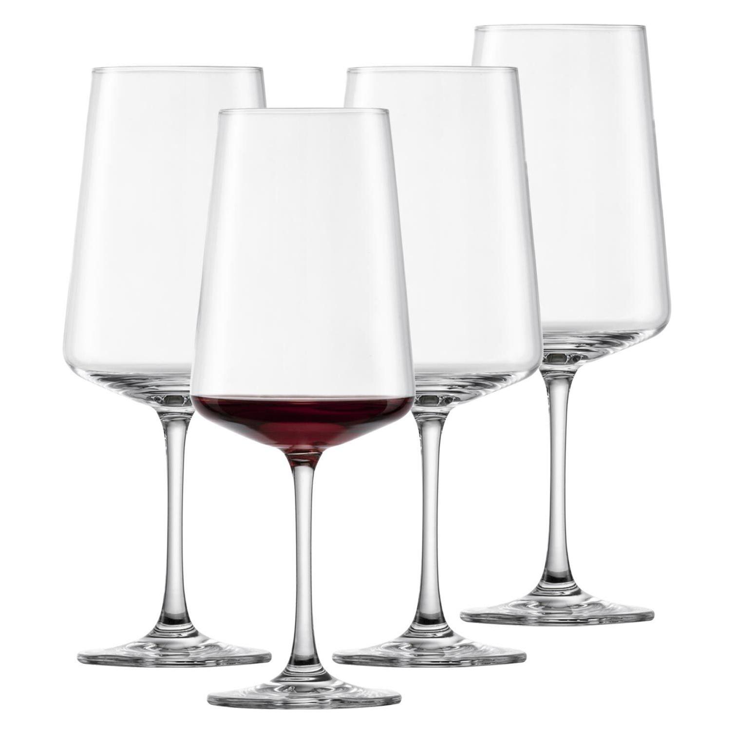 Schott Zwiesel Rotweinglas MioVino 0 4 Stück (50 cl, 4 Gläser, Rotweingläser) (124051-138059.0001)