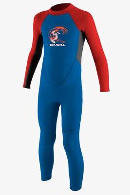 O'Neill Reactor-2 2mm Back Zip Full Wetsuit in Ocean/Graph/Red, Size 6