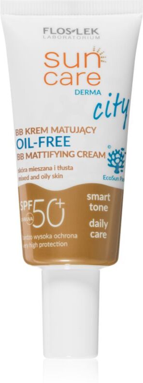 Floslek Laboratorium Sun Care Derma City BB BB crème matifiante sans huile SPF 50+ 30 ml