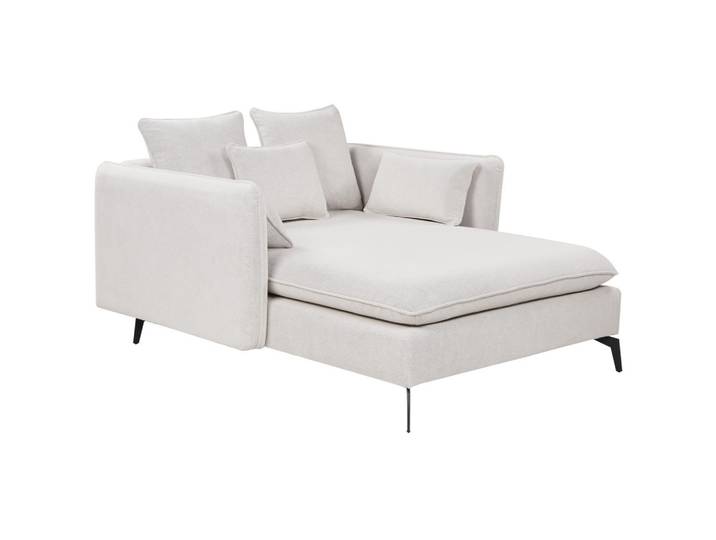 CHAISELONGUE hellbeige/schwarz Charmes