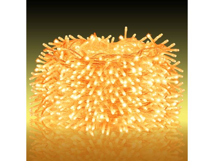 LED Clusterlichterkette, 576 LEDs, warmweiss, IP44, 4,2 m