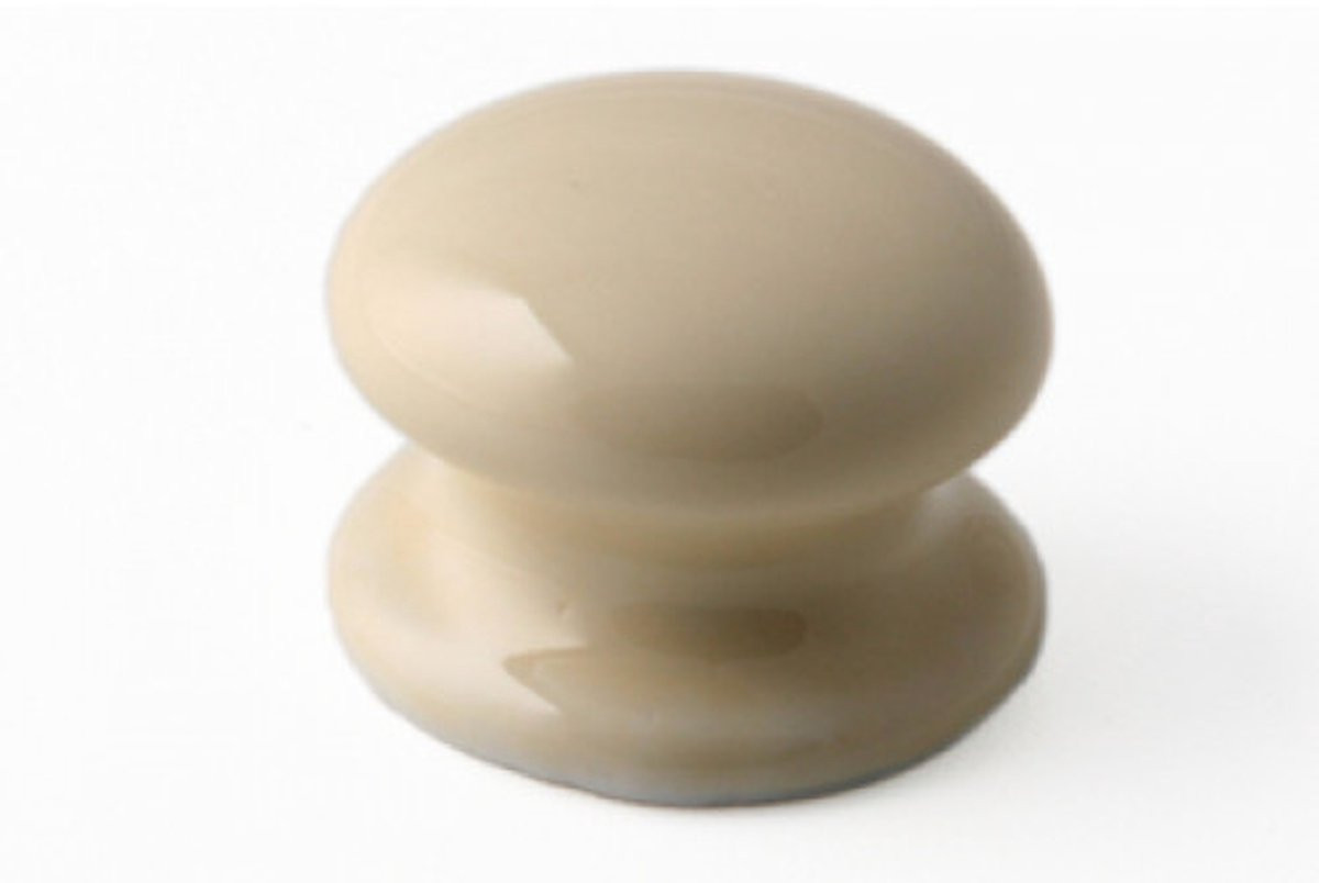 Meubelknop Porselein Crème Wit 24 mm – Elegante Greep voor Meubels, Lades en Kastjes