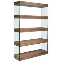 AC ANGEL CERDA Angel Cerdá  Regal aus Nussbaum und Glas 3091C