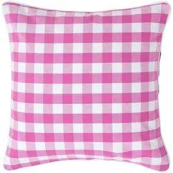 KISSENHÜLLE Karo-Muster 45/45 cm, 100% Baumwolle