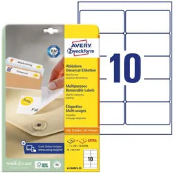 Avery, Etiketten, Etiketten