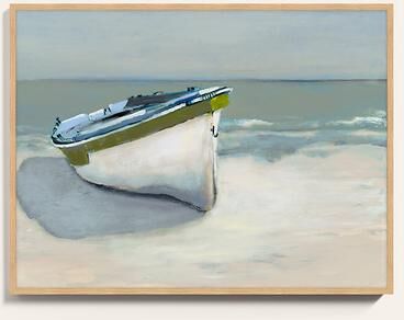 "Green Turtle Cay Framed Canvas - Oak - 40"" x 53"" - Ballard Designs"
