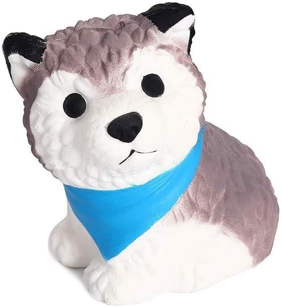 oCreon Kawaii Squishy Anti Stress Knijpspeelgoed Schorre Hond met Geur - Groot Formaat