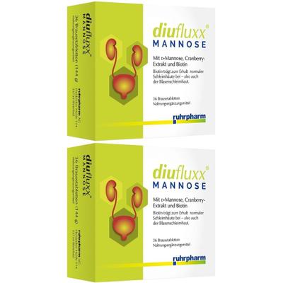 Diufluxx Mannose Brausetabletten 2x 2x36 St