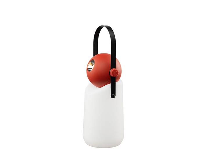 Lampe LED Guidelight Weltevree rot, Designer Floris Schoonderbeek, 34 cm