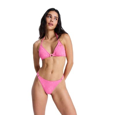 Badehose ROXY "Roxy Paradise Cheeky", Damen, Gr. L, pink (sangria sunset), Obermaterial: 86% Polyester, 14% Elasthan., Badehosen Badehose