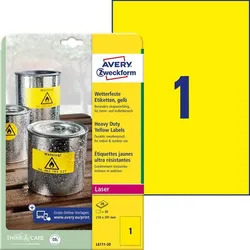 AVERY Zweckform wetterfeste Folienetiketten 210,0 x 197,0 mm