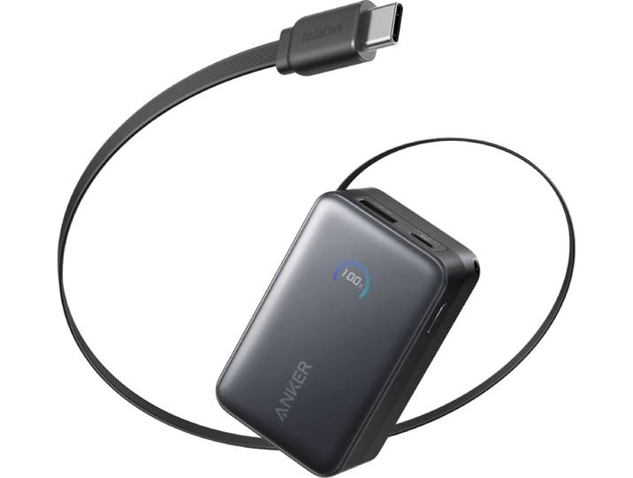 Anker Nano Powerbank 10.000 mAh met 45 Watt Snelladen Zwart
