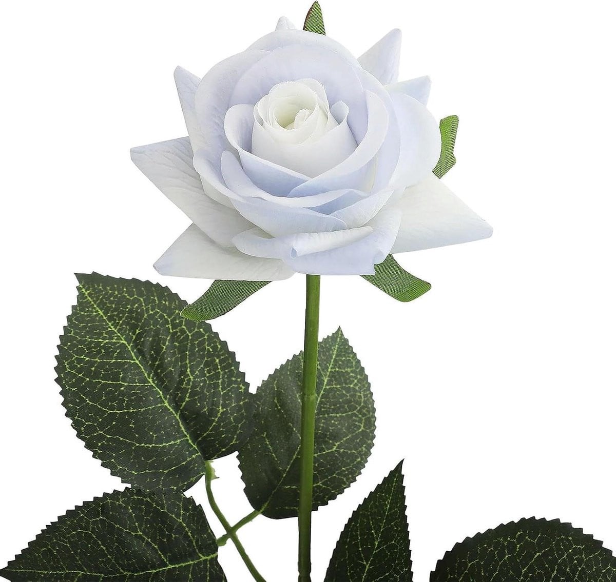 Blauw Nep Rozen Boeket Kunstbloemen Decoratie Hoogte: 43 cm