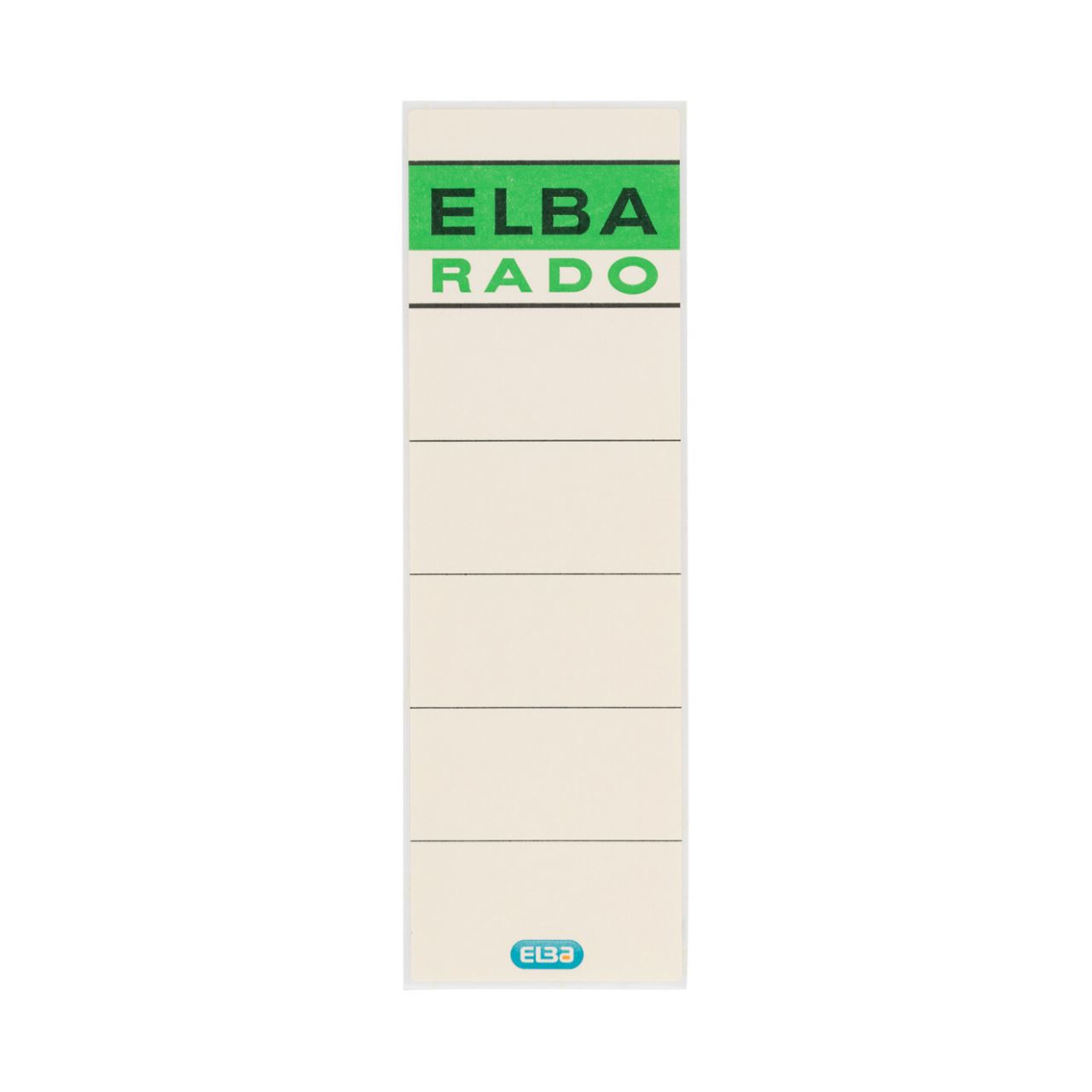 ELBA 10 Ordneretiketten beige für 8,0 cm Rückenbreite
