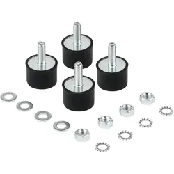 4 x Vibrationsfüße / Schwingungsdämpfer AV 402 50x40 mm Gewinde oben