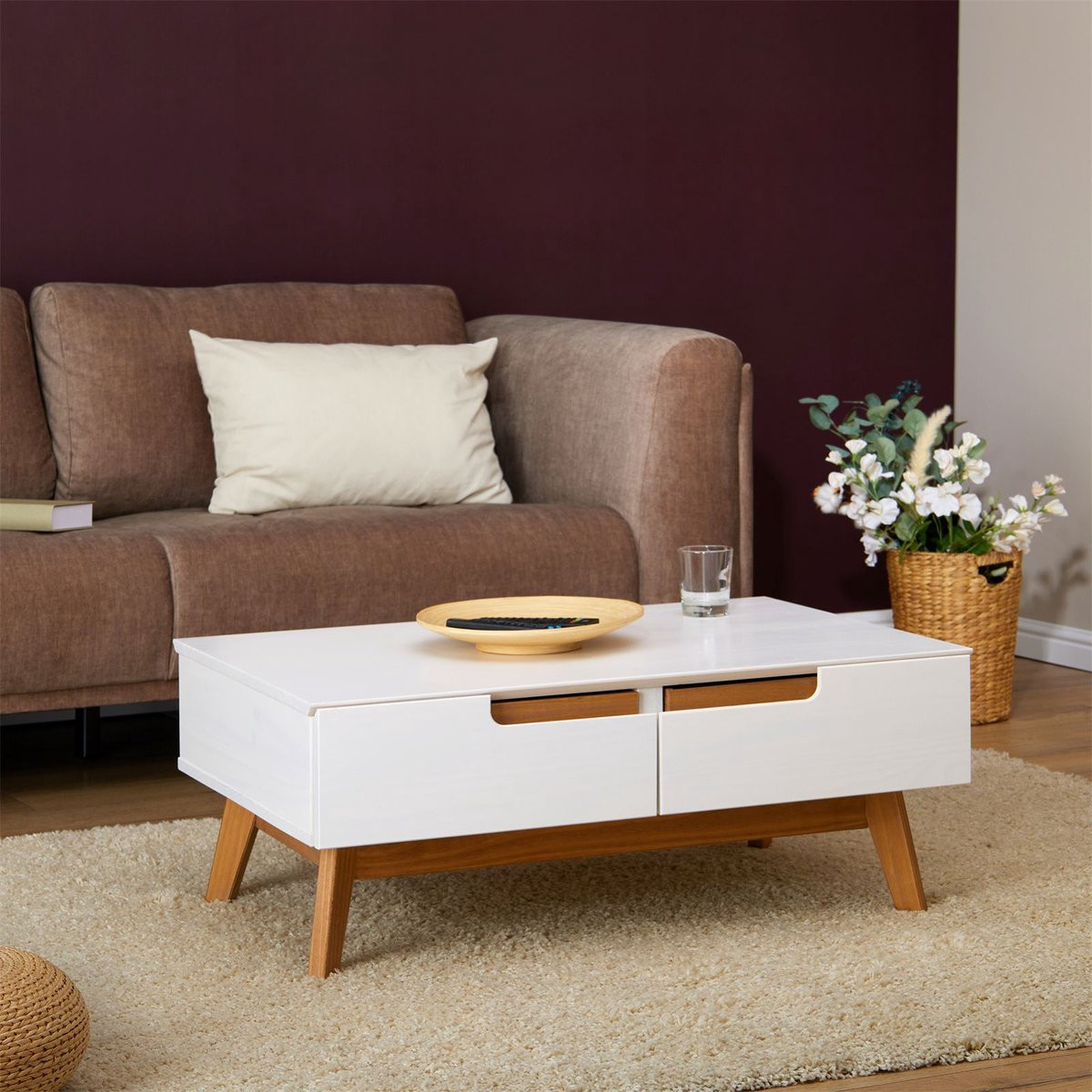 Salontafel TIBOR Wit IDIMEX