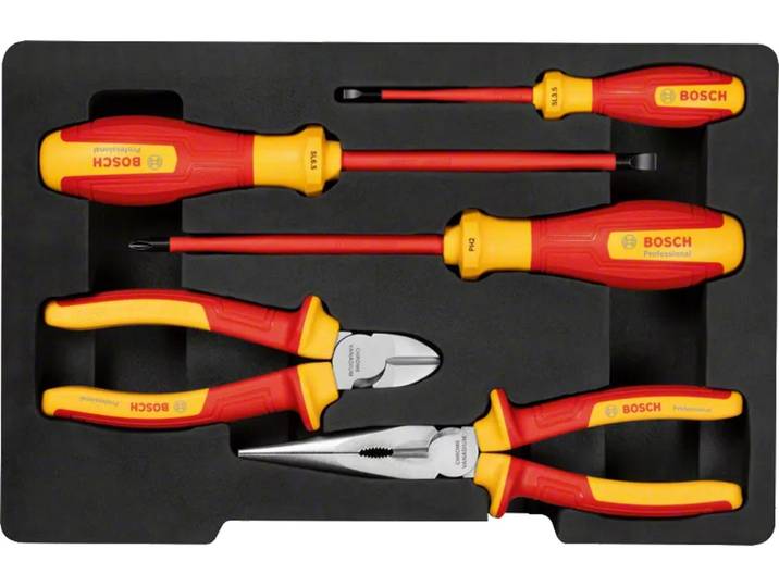 Bosch Combo Kit d'outils VDE mixtes 5 pièces - 1600A02NG2