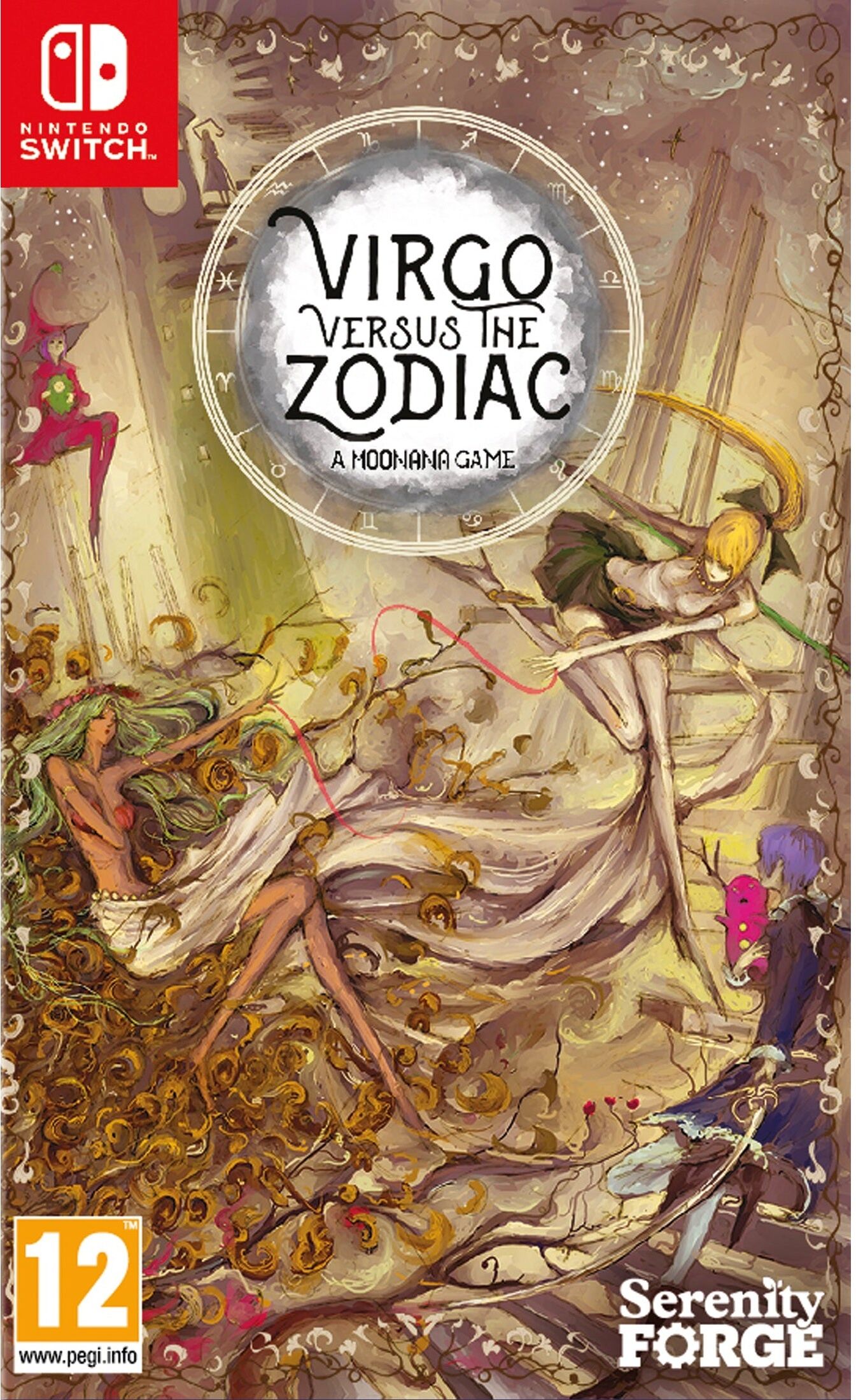 Funbox Media Ltd Virgo Versus the Zodiac Nintendo Switch (Game Cartridge) - JRPG with Timed Turn-Based Battles and Pixel-Art Exploration