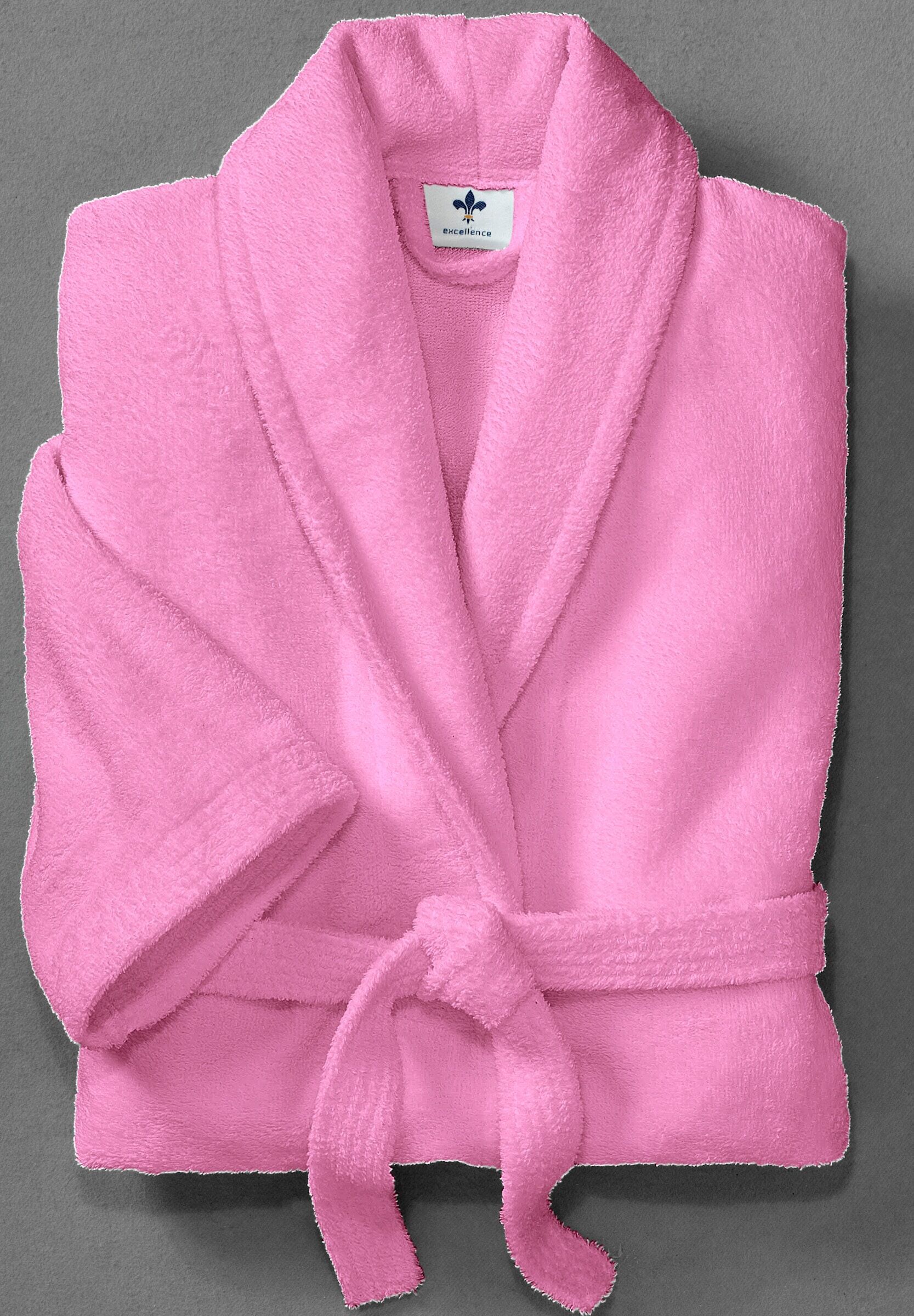 Bademantel PLANTIER "Bademantel Bademantel", Damen, Gr. 44/46, N-Gr, pink, Hausmäntel Bademantel