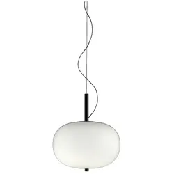 LEDS C4 LED Pendelleuchte ILARGI Ø395 21,4W 2700K MADERA OSCURA 1507lm LEDS-00-6460-92-F9