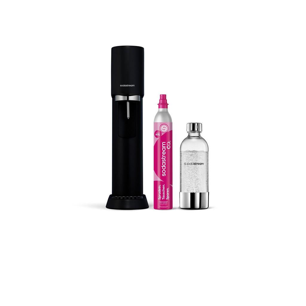 SodaStream Wassersprudler , Schwarz , Metall , 16.10x45x27.2 cm , Geschirr, Kannen & Karaffen, Wasserkaraffen & Krüge