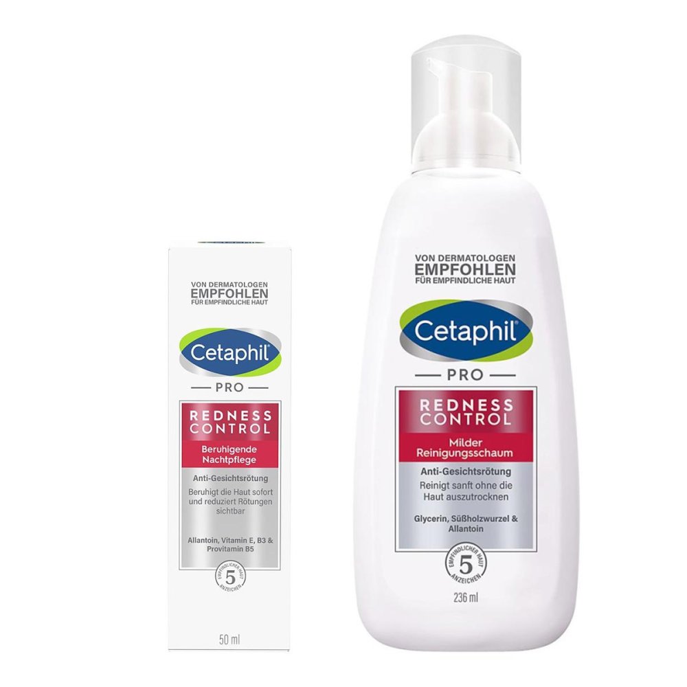 Galderma Laboratorium GmbH Cetaphil Pro RednessControl Reinigungsschaum + Nachtpflege 08105068