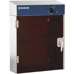 GastroHero UV-Messersterilisator Edelstahl für 13 Messer Wandmontage mit Timer Sicherheitsabschaltung für Gastronomie & Metzgerei
