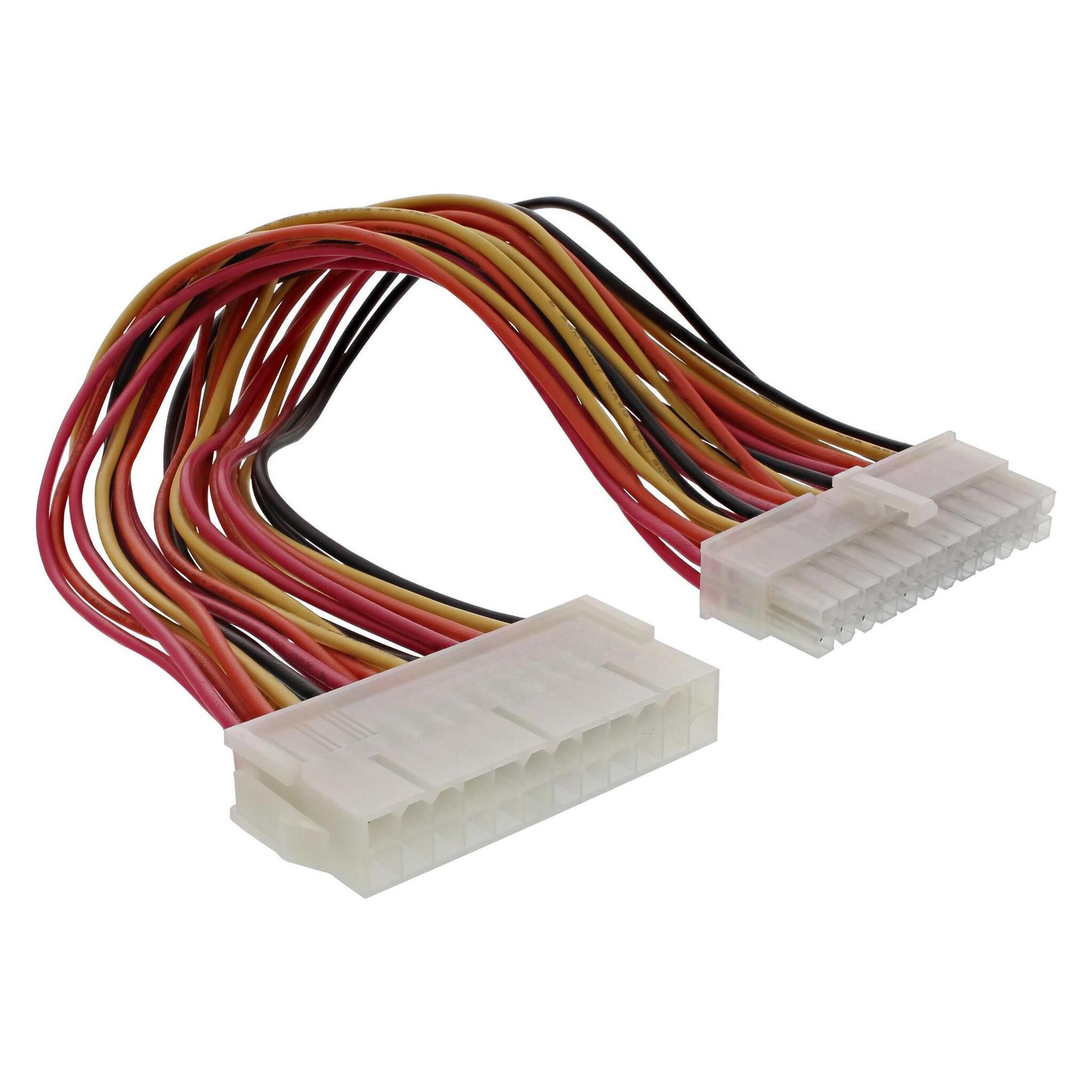 InLine Strom Verlängerung int. (45 cm, 24 pin ATX) (26629B)