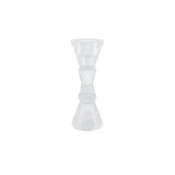 Kerzenhalter   ¦ transparent/klar ¦ Glas ¦ Maße (cm): H: 18  Ø: 6.8