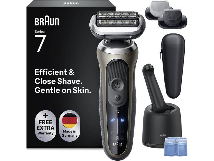 Braun Elektrisch Scheerapparaat Series 7 - Met SmartCare Center - EasyClick-opzetstukken - 72-C7650cc - Goud