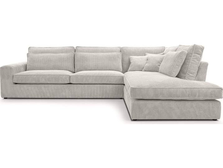 FEDVE Sofa Big Sofa Ecksofa Monica L- Form Funktionssofa Wohnlandschaft Design Couch Rechts