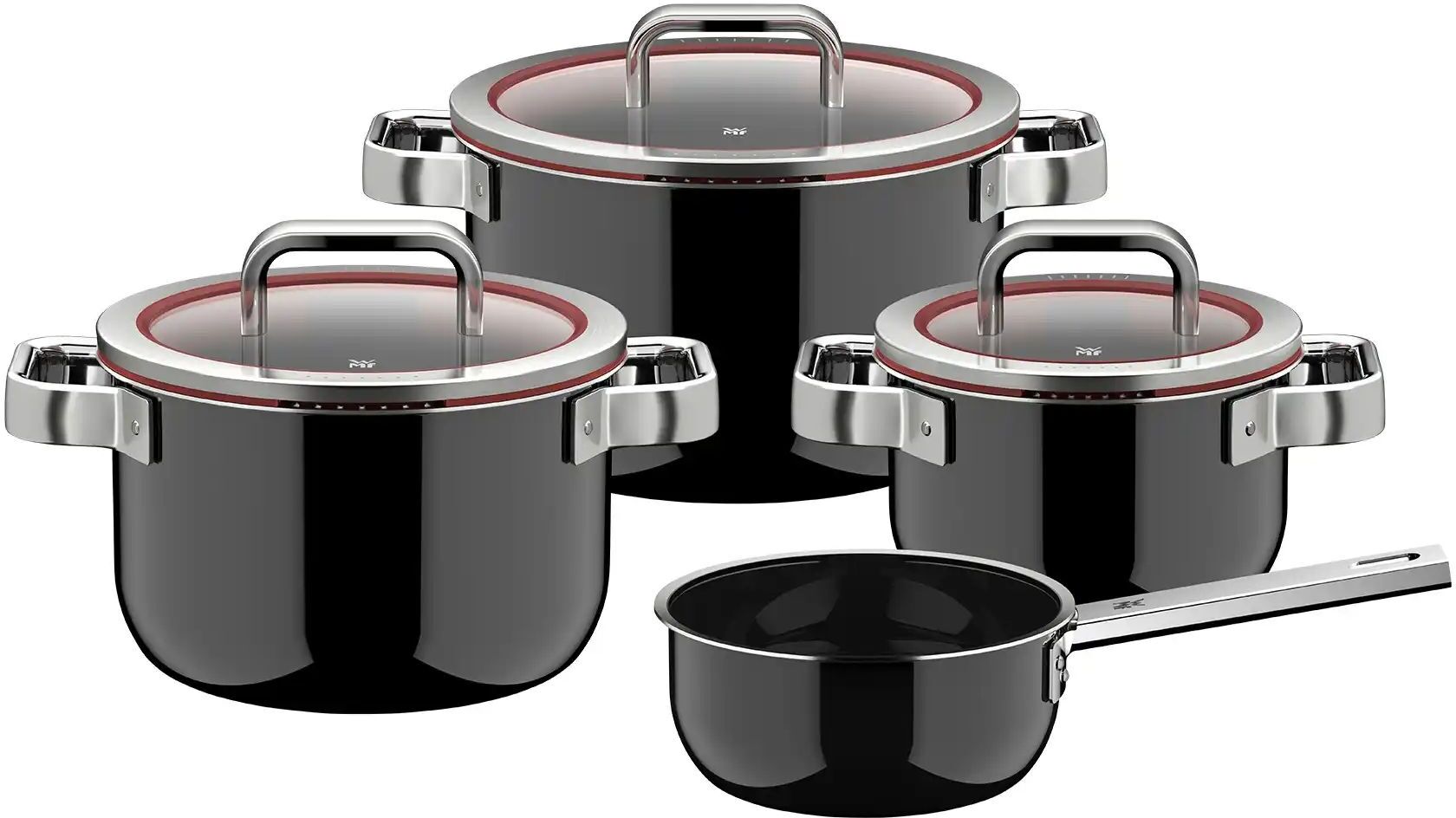WMF Topfset  Fusiontec Pro ¦ Edelstahl ¦ Maße (cm): B: 32 H: 29,5
