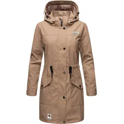 NAVAHOO Damen Outdoorjacke modischer Outdoor Regenmantel Deike