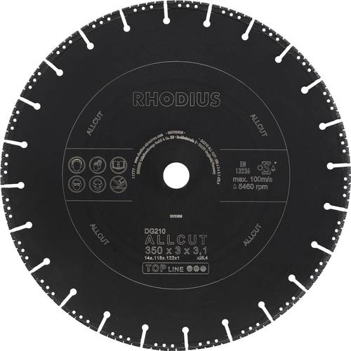 Rhodius DG210 ALLCUT 303368 Diamanttrennscheibe 1St.